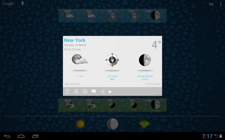 Weather Widget Forecast App screenshot 1