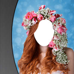 Flowers Hairstyle Photo Camera icon