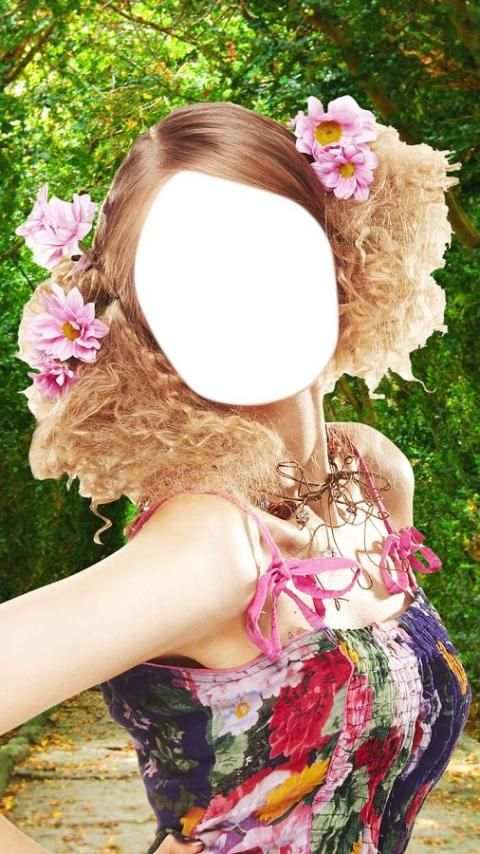 Bunga gaya rambut kamera foto screenshot 3