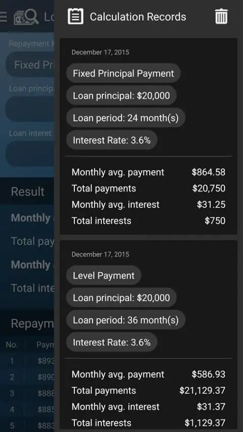 Loan Calculator screenshot 3