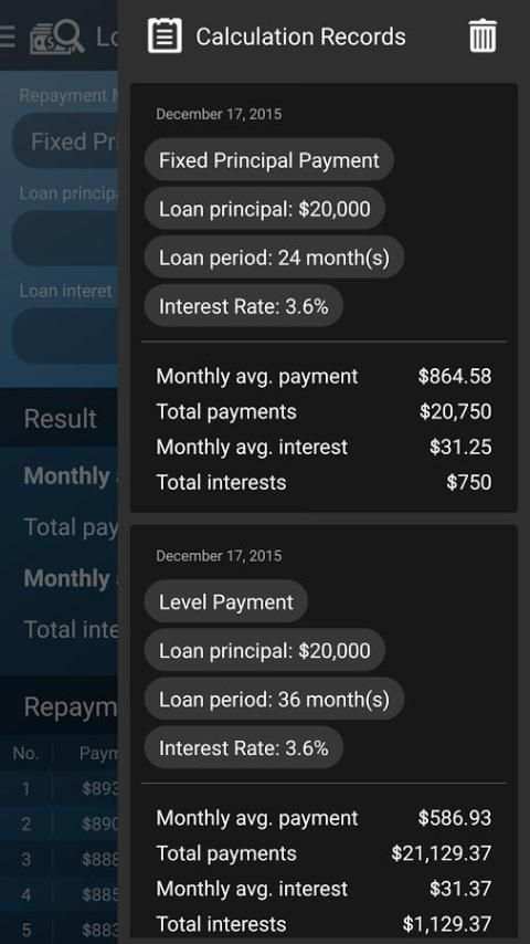 Loan Calculator screenshot 3