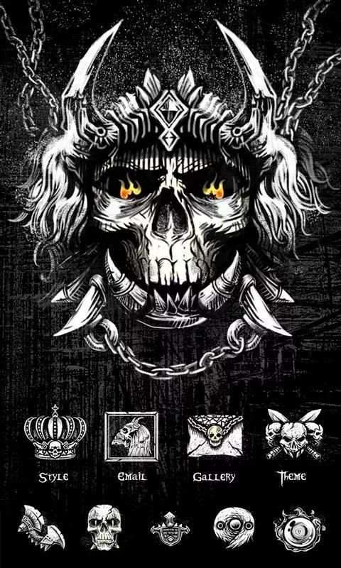 Black Night GO Launcher Theme screenshot 3