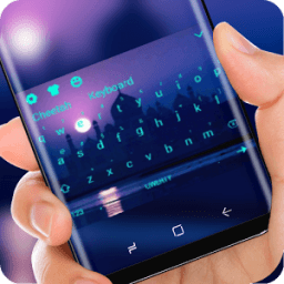 Purple Night Taj Mahal WallpaperKeyboard иконка