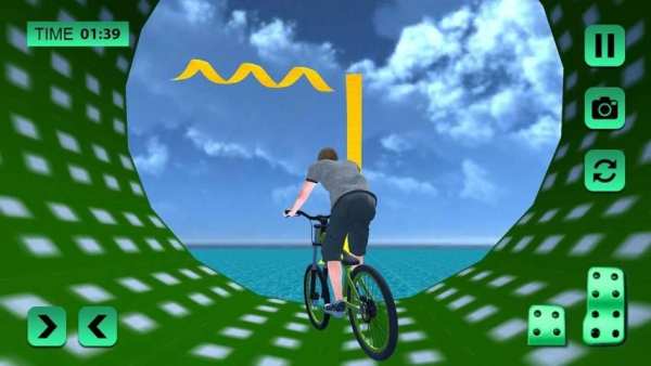 Bmx Cycle Rider Rooftop Freestyle Stunts Racing 3D screenshot 3