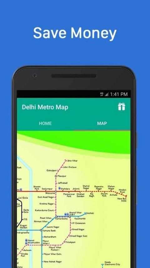 Delhi Metro Map screenshot 1