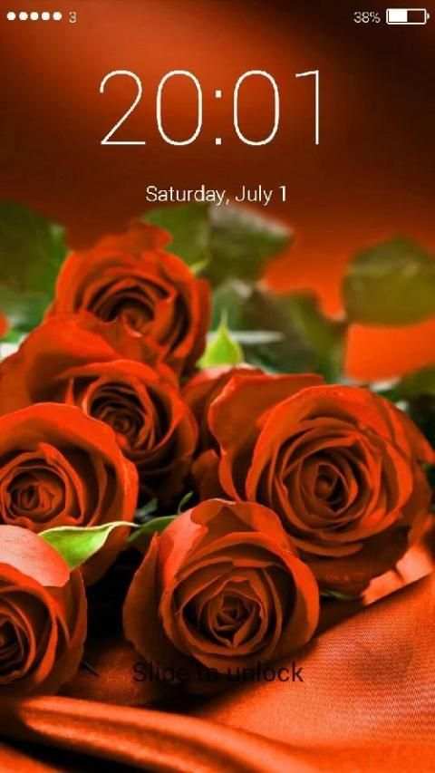Red Rose Lock Screen HD screenshot 5