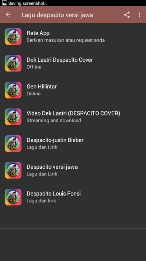 lagu despacito versi jawa screenshot 4