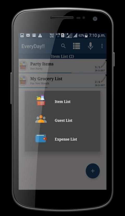 EveryDay List Manager screenshot 1