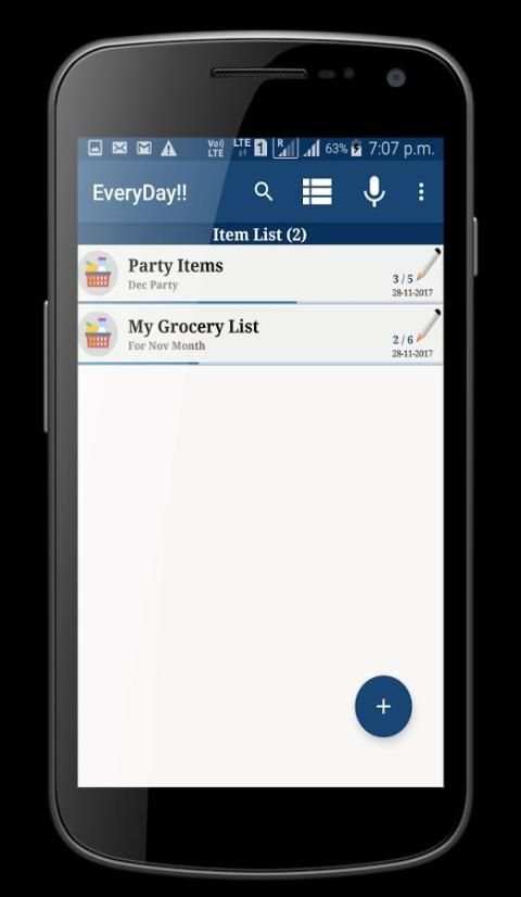 EveryDay List Manager screenshot 2
