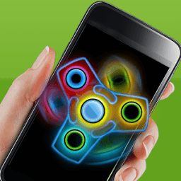 Fidget Hand Spinner Neon Glow icon