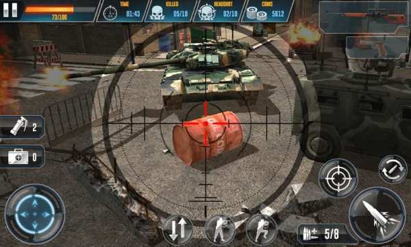 Gun Shooting Blood War 3D 1 تصوير الشاشة