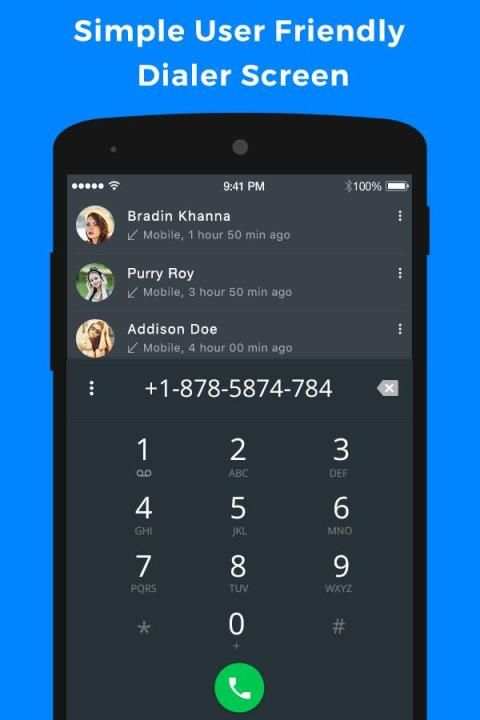 Phone Dialer for Android screenshot 1