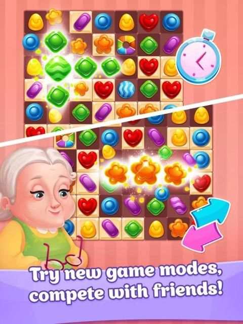 Candy Rush - Sweets House / match-3 game free screenshot 4