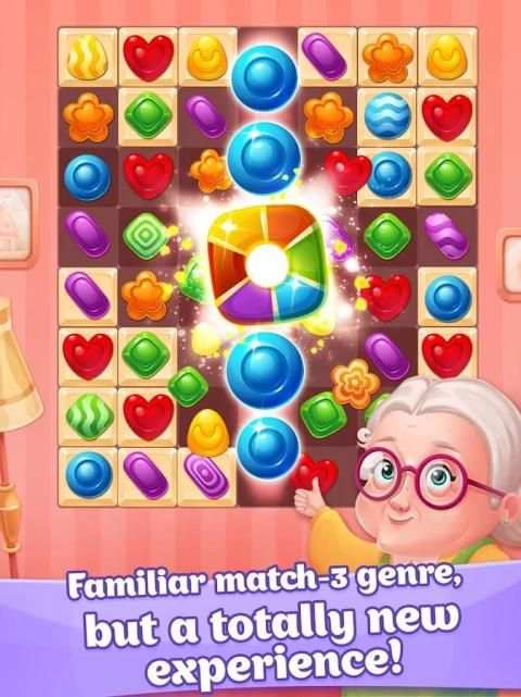 Candy Rush - Sweets House / match-3 game free screenshot 5