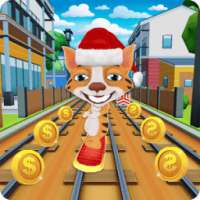 Subway Pet Talking Cat Run