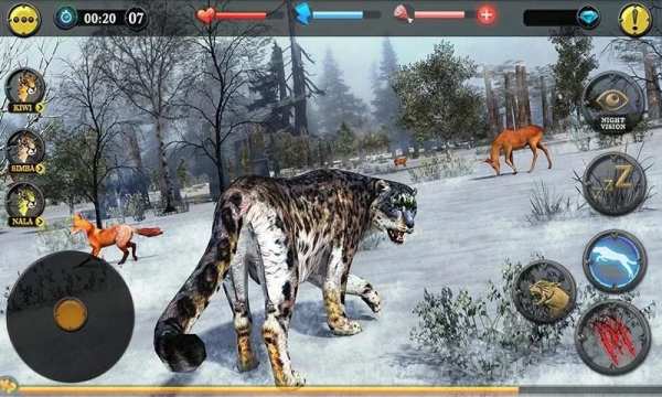 Forest Snow Leopard Sim 18 تصوير الشاشة