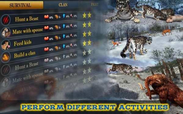 Forest Snow Leopard Sim 10 تصوير الشاشة