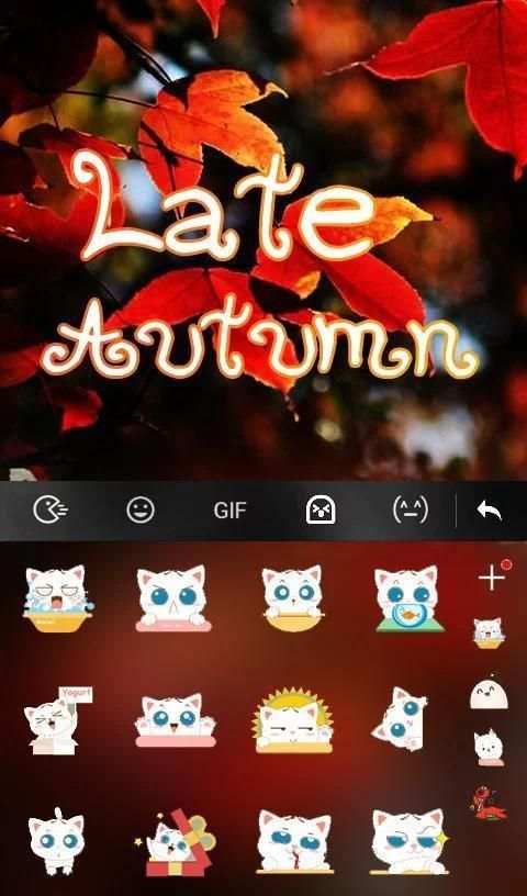 Late Autumn Keyboard Theme screenshot 3