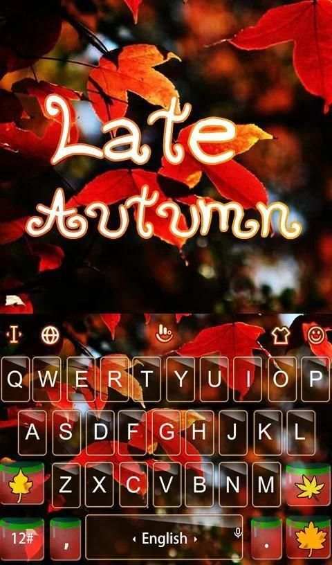 Late Autumn Keyboard Theme screenshot 6