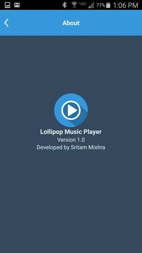 Lollipop Music Player स्क्रीनशॉट 2