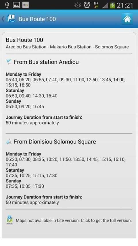 Cyprus By Bus Lite screenshot 9