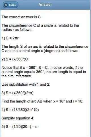 SAT Math Prep скриншот 2