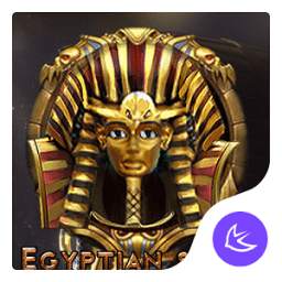 Egyptian gold mysterious scenery theme