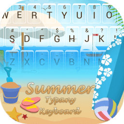 Summer Time on Beach Theme&amp;Emoji Keyboard иконка