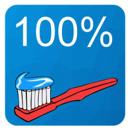 100% clean teeth आइकन