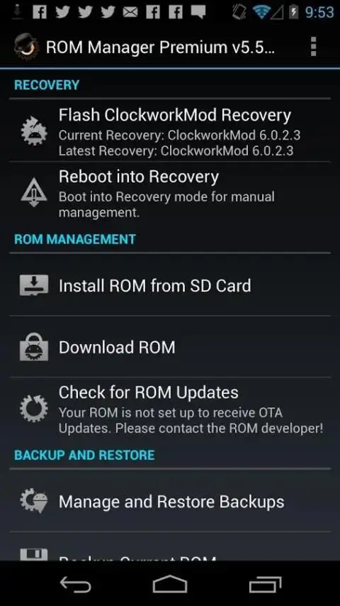 ROM Manager На Андроид App Скачать - 9Apps