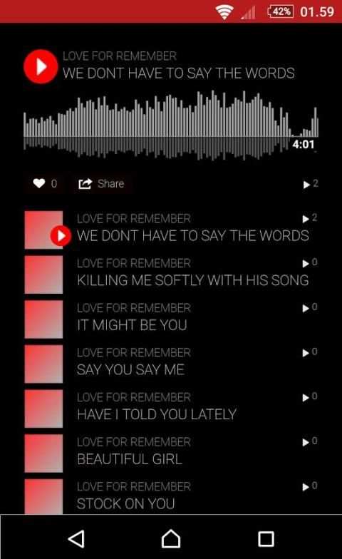 Mp3 Music Love Song screenshot 1