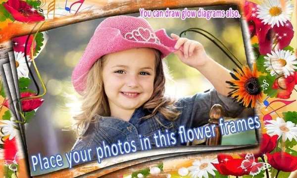 Flower frame photo editor स्क्रीनशॉट 3
