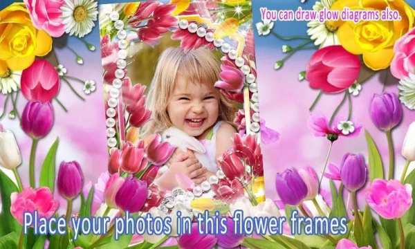Flower frame photo editor स्क्रीनशॉट 4