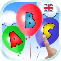 Balloons POP. Learn English alphabet
