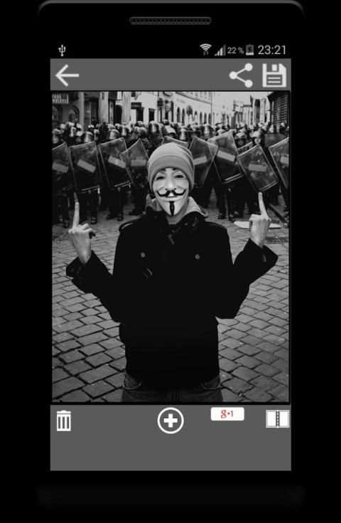 Anonymous Mask Photo Maker Cam 3 تصوير الشاشة