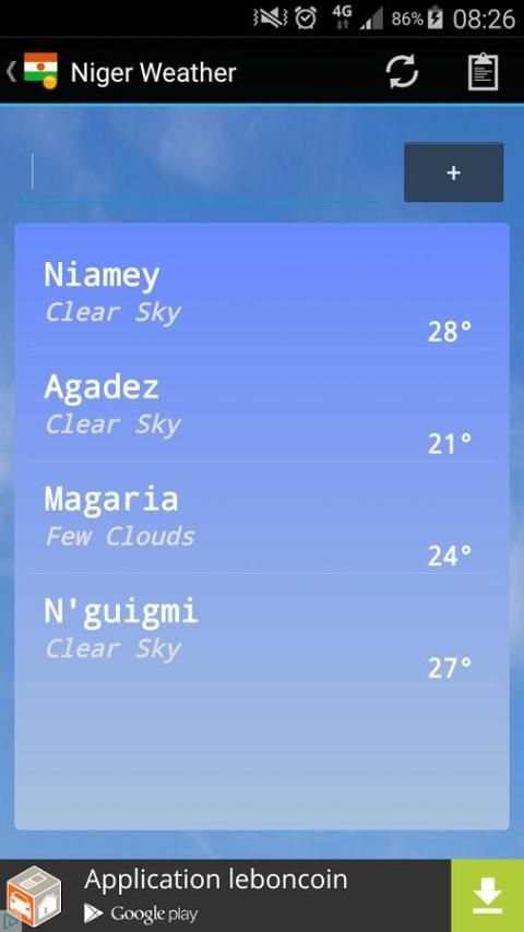 Niger Weather скриншот 5