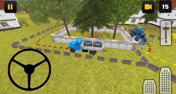 Classic Truck 3D: Tractor Transport скриншот 2