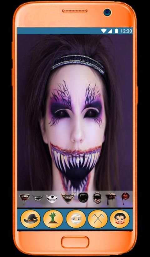 Halloween Makeup Face Changer 2 تصوير الشاشة