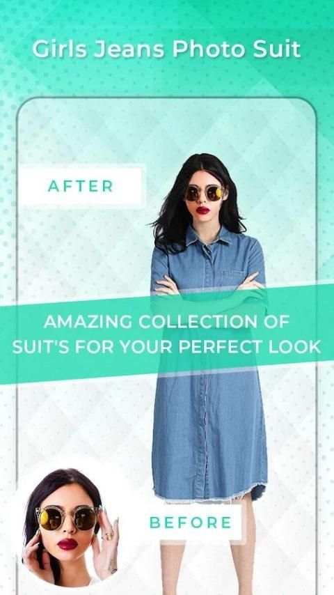 Girls Jeans Photo Suit Editor скриншот 4