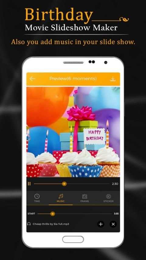 Birthday Movie Slide Show Maker screenshot 2