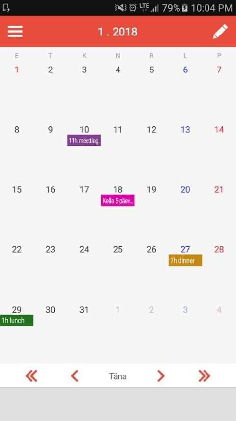 Lihtne Eesti Kalendar скриншот 7