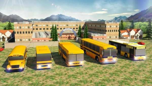 School Bus: Up Hill Driving स्क्रीनशॉट 3