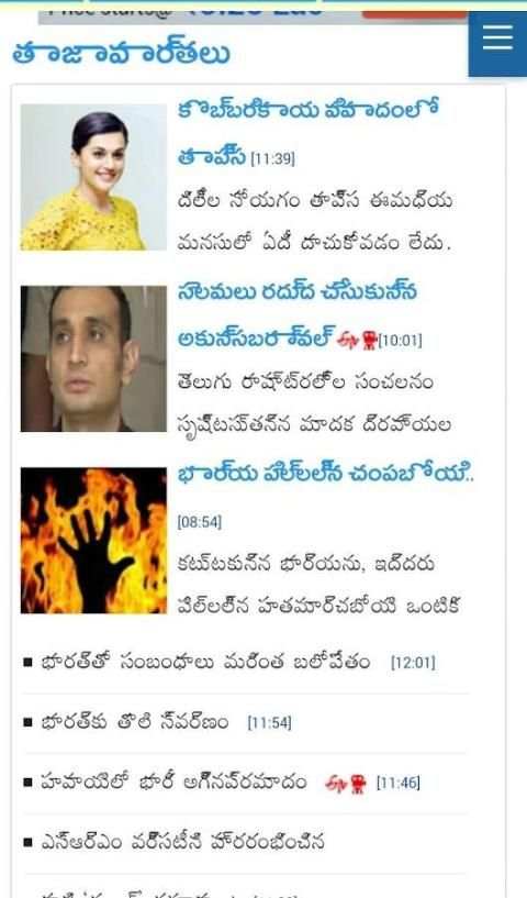 Telugu Daily News screenshot 1