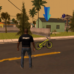 Vice gang bike vs grand zombie in Sun Andreas city icon