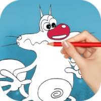 Oggy Coloring Game