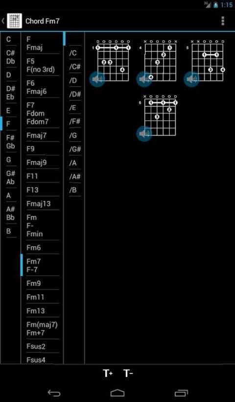 Guitar Chords Free 1 تصوير الشاشة