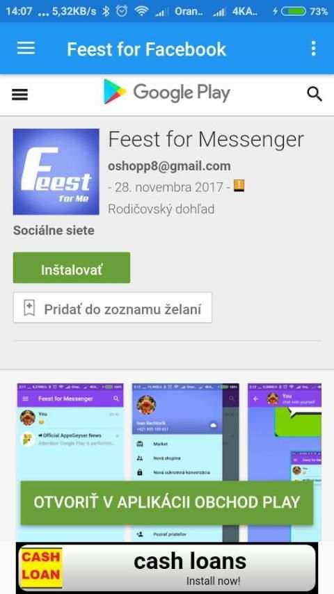 Feest for Facebook screenshot 3