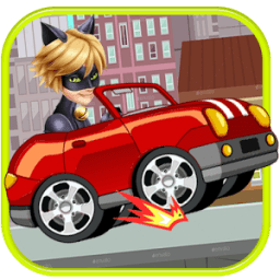 Cat Noir And Ladybug Car Race icon