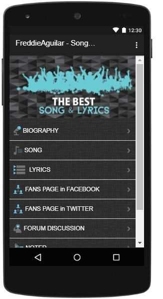 Freddie Aguilar Song & Lyrics screenshot 4