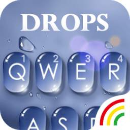 Water Drops Keyboard Theme